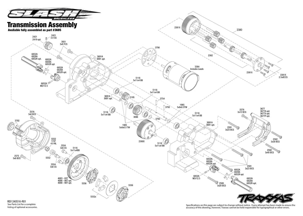TRA58314-4 Traxxas 1/10 Slash BL-2S HD Clipless Unassembled Kit**Free battery charger with the purchase of this truck. Please add TRA2827X and TRA2920 to your order  to get it free.** if you order from this promotion it is final sale