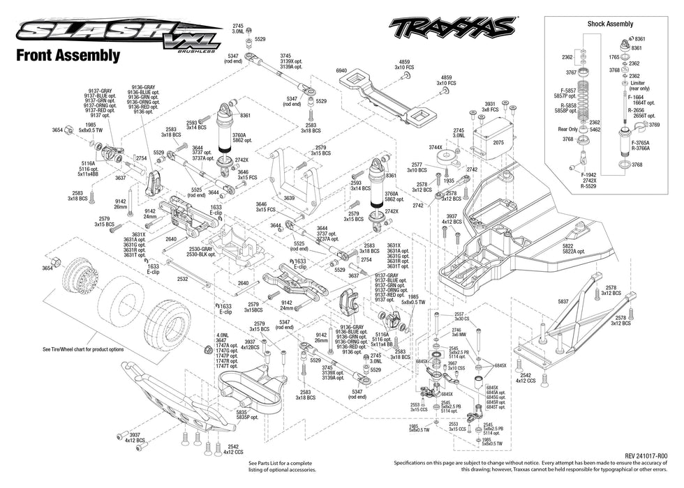 TRA58376-74FOX Traxxas 1/10 Slash VXL Extreme HD 2wd RTR - Fox **Sold Separately YOU will need this part #TRA2970-3S to run this truck
