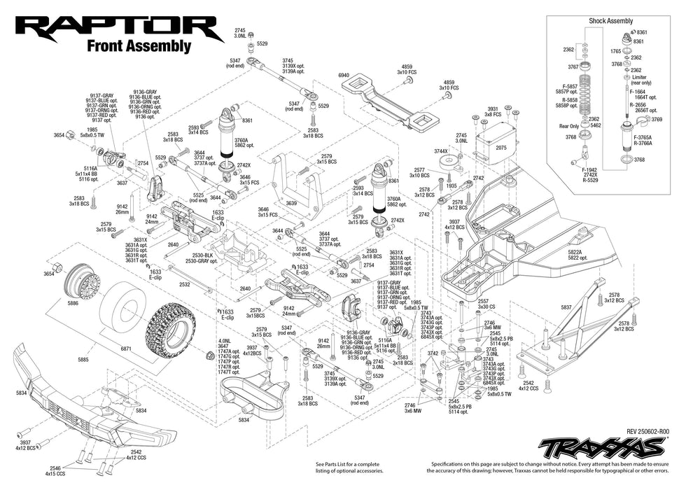 TRA58394-4FOX Traxxas 1/10 F150 Raptor BL-2S HD Clipless - Fox **Free battery charger with the purchase of this truck. Please add TRA2827X and TRA2920 to your order  to get it free.** if you order from this promotion it is final sale