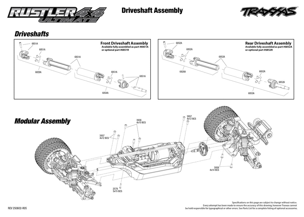 TRA67097-4 Traxxas Rustler 4X4 Ultimate - Blue * **Sold Separately you will need TRA2970-3S to run this truck