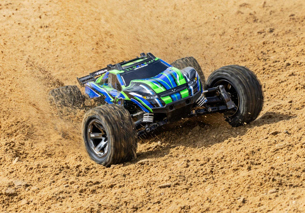TRA67376-4BLUE Traxxas Rustler VXL Brushless 4X4 1/10 Stadium Truck - Blue **SOLD SEPARATELY AND REQUIRED ORDER PART # TRA2970-3S**