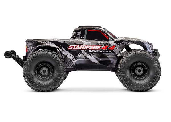 TRA67454-4BLACK Traxxas 1/10 Stampede HD VX3 4WD RTR BLACK *YOU will need this to run this truck # tra2970-3S