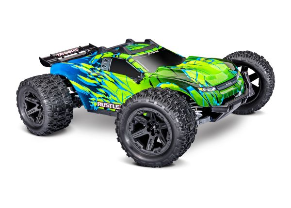 TRA67464-4GREEN Traxxas 1/10 Rustler HD VX3 4WD RTR - Green