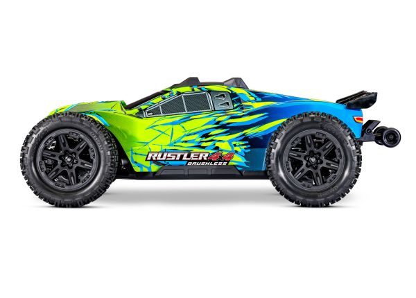 TRA67464-4GREEN Traxxas 1/10 Rustler HD VX3 4WD RTR - Green