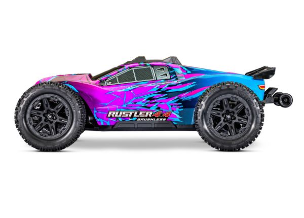 TRA67464-4PURPLE Traxxas 1/10 Rustler HD VX3 4WD RTR - Purple
