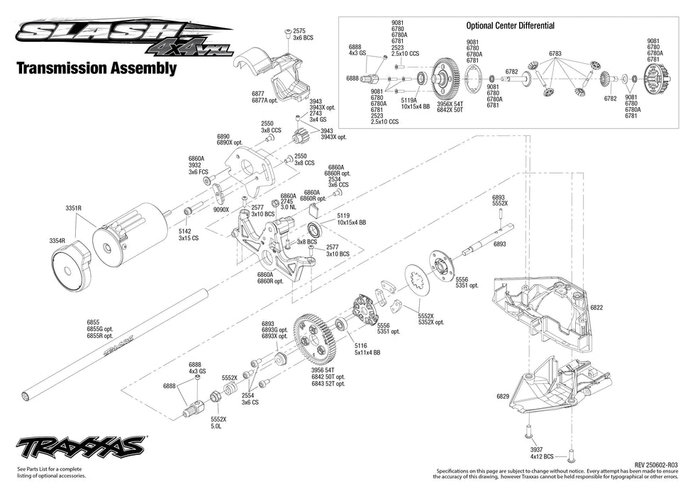 TRA68386-4BLUE Traxxas Slash 4X4 1/10 Scale VXL Extreme HD - Blue **SOLD SEPARATELY AND REQUIRED ORDER PART # TRA2970-3S**