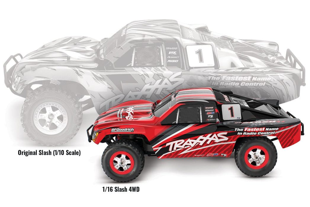 TRA70054-8BLACK Traxxas Slash 1/16 4X4 Short Course Racing Truck. RTR - Black ** For fast Charger # TRA2970 ** For extra battery # TRA2925X