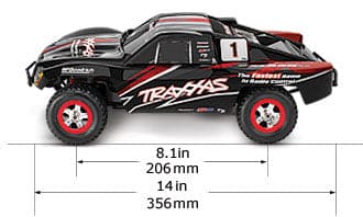 TRA70054-8BLACK Traxxas Slash 1/16 4X4 Short Course Racing Truck. RTR - Black ** For fast Charger # TRA2970 ** For extra battery # TRA2925X