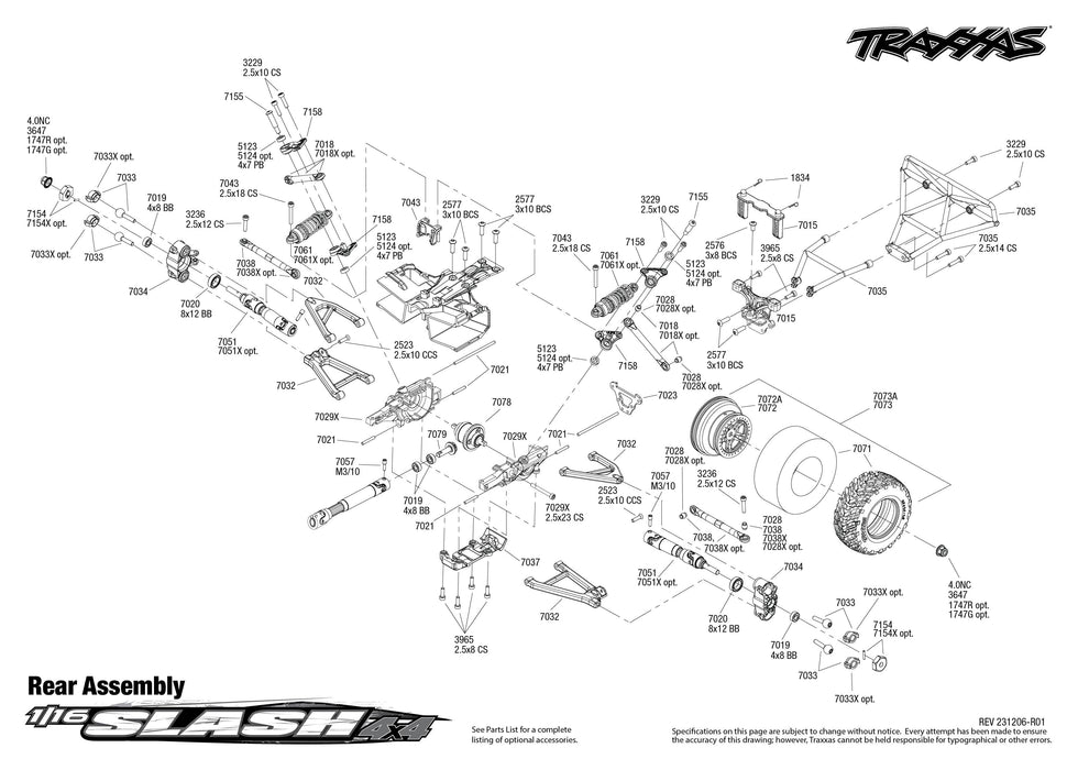 TRA70054-8BLACK Traxxas Slash 1/16 4X4 Short Course Racing Truck. RTR - Black ** For fast Charger # TRA2970 ** For extra battery # TRA2925X