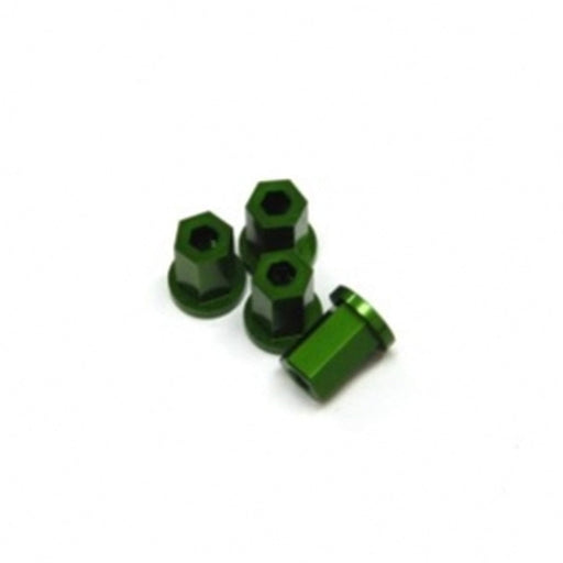 ST3654-17DG CNC Machined Alum.17mm Hex Lock-nut (4) Green: Slash 2WD / 4X4