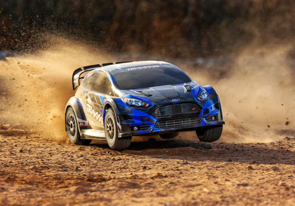 TRA74154-4BLUE Traxxas Fiesta ST Rally 1/10 Brushless AWD Rally Car RTR - BLUE **Sold Separately you will need tra2992 to run this truck**