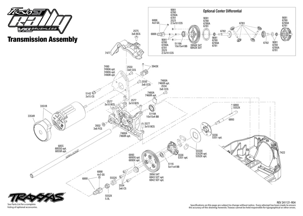 TRA74276-4ORANGE Traxxas Ford Fiesta Rally VXL 4X4 - Orange  Clipless Body **Sold Separately you will need TRA2970-3S to run this