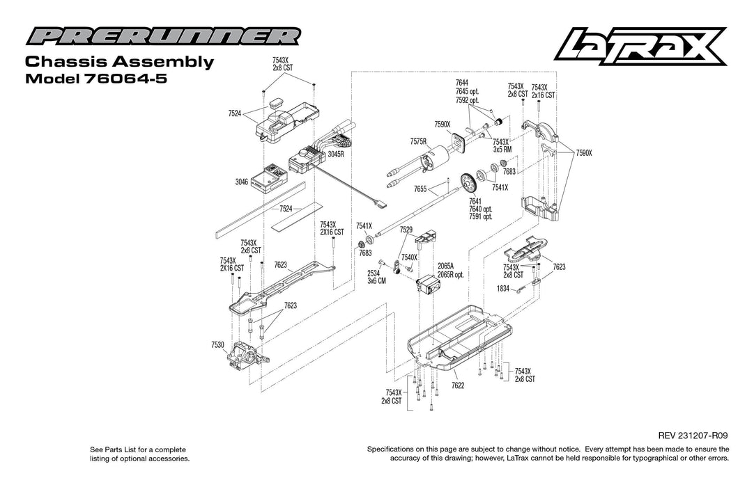 TRA76064-5 LaTrax Desert Prerunner: 1/18-Scale 4WD Electric Truck RED ** Sold Separately fast Charger # TRA2970 **And For extra battery # TRA2925X