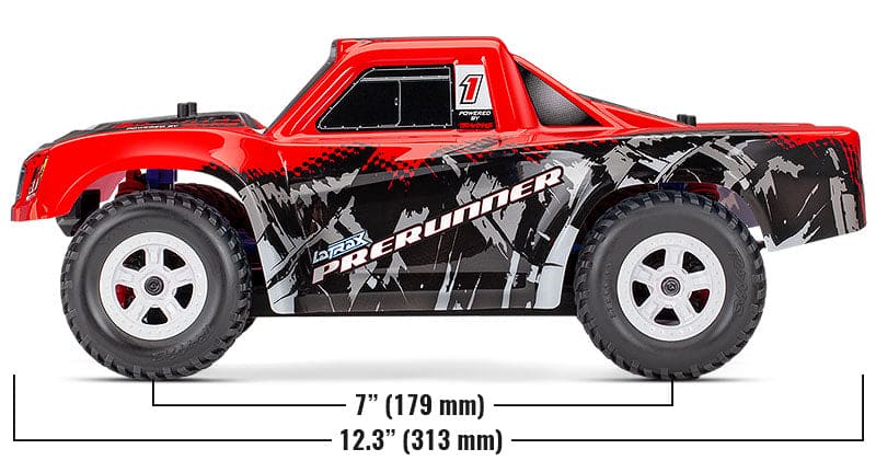 TRA76064-5 LaTrax Desert Prerunner: 1/18-Scale 4WD Electric Truck RED ** Sold Separately fast Charger # TRA2970 **And For extra battery # TRA2925X