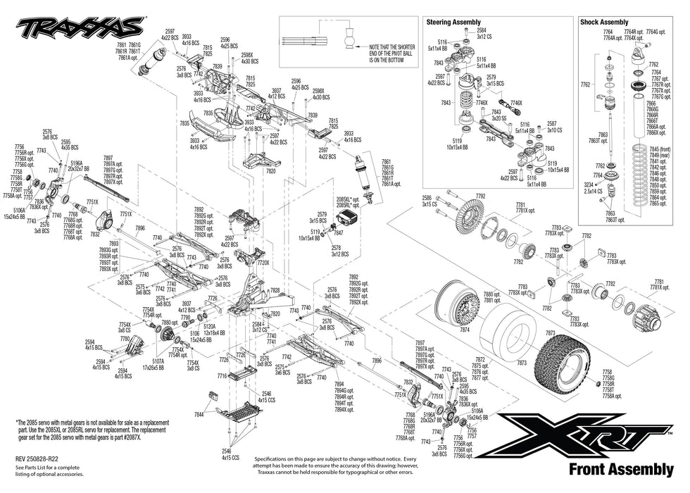 TRA78086-4 Traxxas X-Maxx Race Truck (XRT) - Orange YOU will need this part # TRA2997 to run this truck **