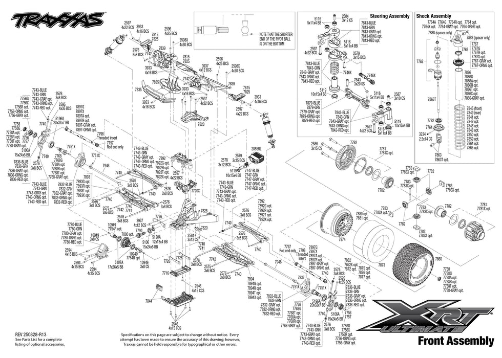 TRA78097-4BLUEX Traxxas XRT Ultimate - Blue **Sold Separately YOU will need this part # TRA2997 to run this truck**