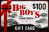 Big Boys With Cool Toys Gift Cards $25 - $1000