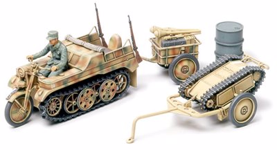 TAM32502 1/48 KETTENKRAFTRAD W/INFANTRY CART
