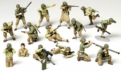 TAM32513 1/48 WWII US ARMY INFANTRY GI SET