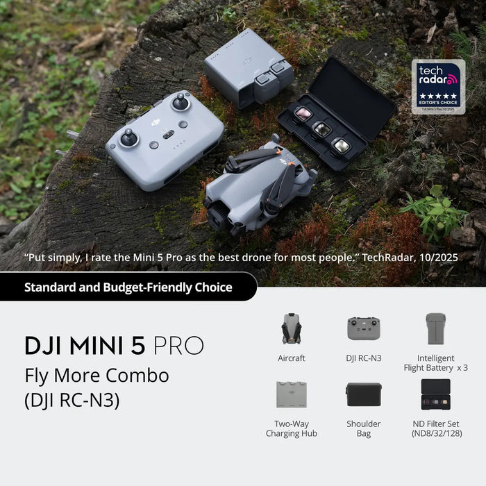 CP.MA.00000876.03 DJI Mini 5 Pro Fly More Combo (DJI RC-N3)