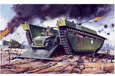 A02302V 1:76 Buffalo Amphibian LVT & Jeep