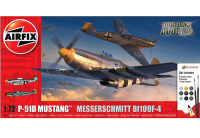 A50193 1:72 P-51D Mustang vs Bf109F-4 Dogfight Double