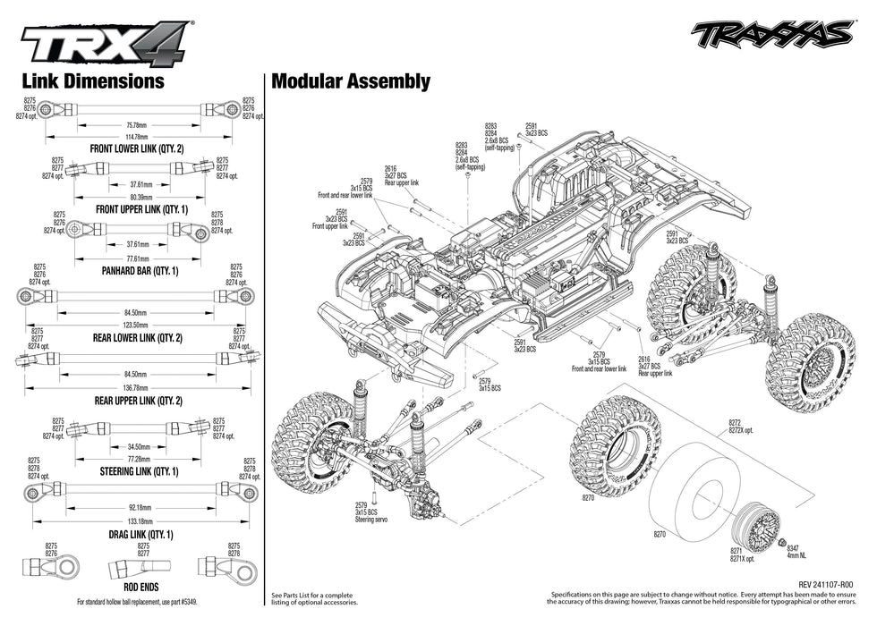 TRA82216-4-R6 Traxxas 1/10 TRX-4 Unassembled 4wd Kit, Clipless Mounting FOR LONG RUN TIME & QUICK CHARGER ORDER TRA2992