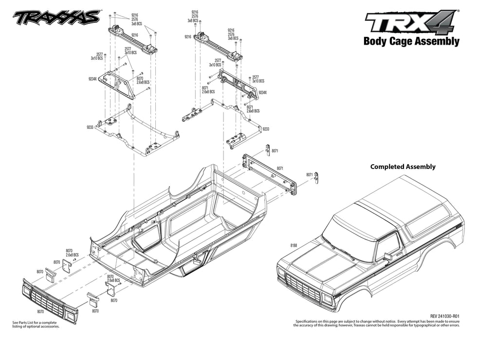 TRA82246-4RED Traxxas TRX-4 1979 Ford Bronco Clipless Body - Red *** YOU will need this part # TRA2992 to run this truck