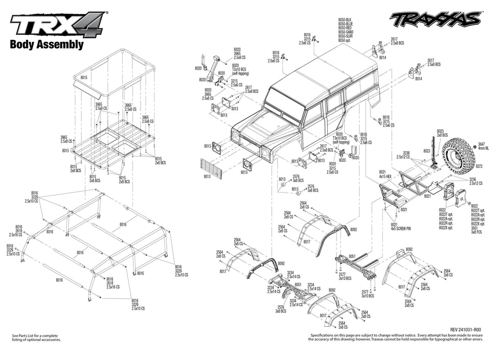 TRA82256-4RED Traxxas 1/10 TRX-4 Defender 4WD RTR, Clipless Mounting - Red (YOU will need this part # TRA2992 to run this truck)
