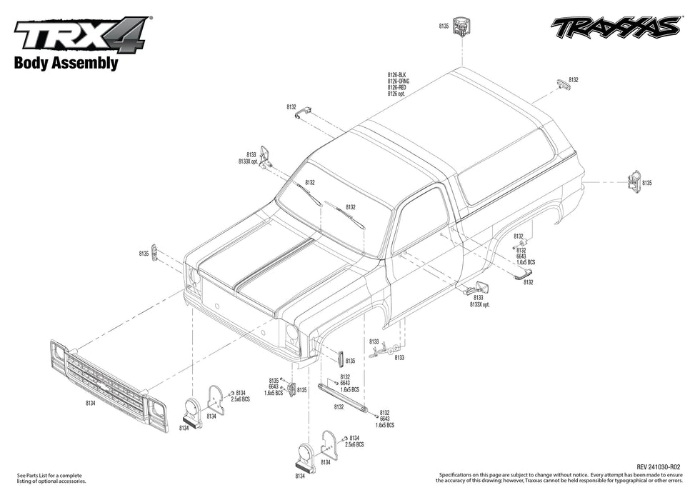 TRA82276-4BLACK Traxxas TRX-4 1979 Chevrolet Blazer Clipless Body - Black **YOU will need this part # TRA2992 to run this truck