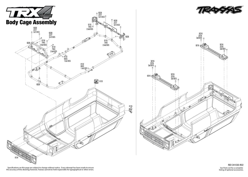 TRA82276-4BLACK Traxxas TRX-4 1979 Chevrolet Blazer Clipless Body - Black **YOU will need this part # TRA2992 to run this truck