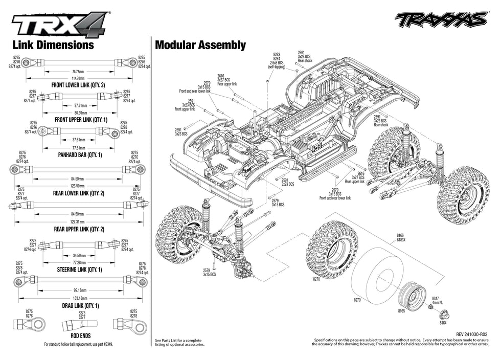 TRA82276-4BLACK Traxxas TRX-4 1979 Chevrolet Blazer Clipless Body - Black **YOU will need this part # TRA2992 to run this truck