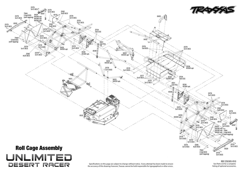 TRA85086-4FOX1 Traxxas Pro-Scale UDR 4x4 RTR - Fox Racing Edition YOU will need this part #TRA2990 to run this truck