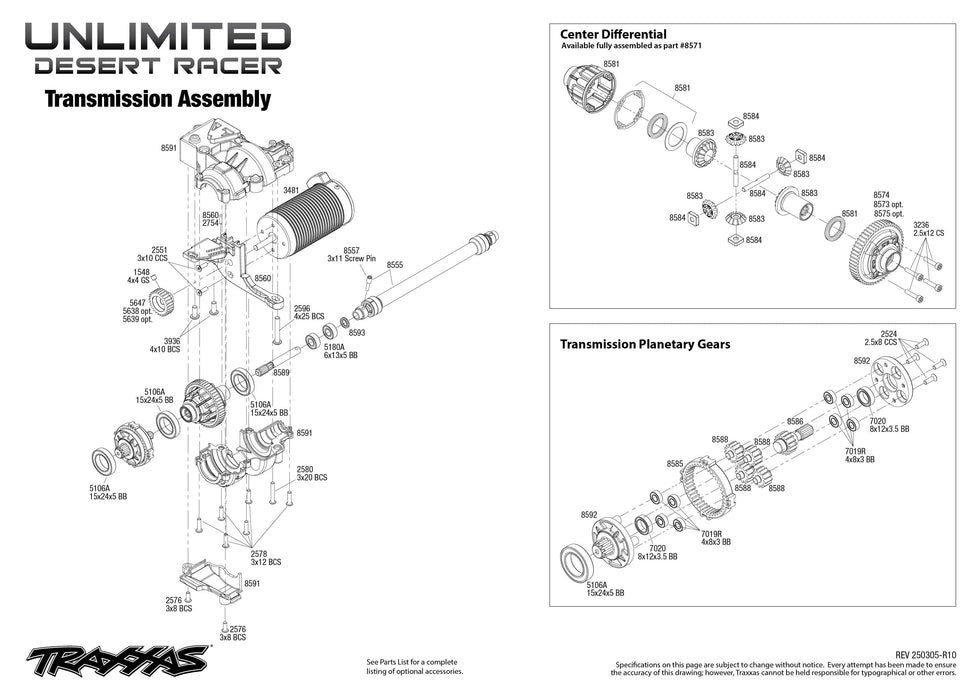 TRA85086-4FOX1 Traxxas Pro-Scale UDR 4x4 RTR - Fox Racing Edition YOU will need this part #TRA2990 to run this truck