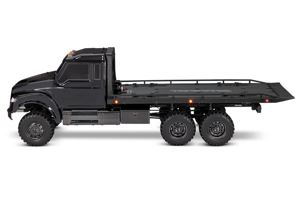 TRA88086-84   2023 BLACK Traxxas TRX-6 Ultimate RC Hauler 6X6 w/ LEDs & Winch - Black **Sold Separately YOU will need this part #TRA2970-3S to run this truck