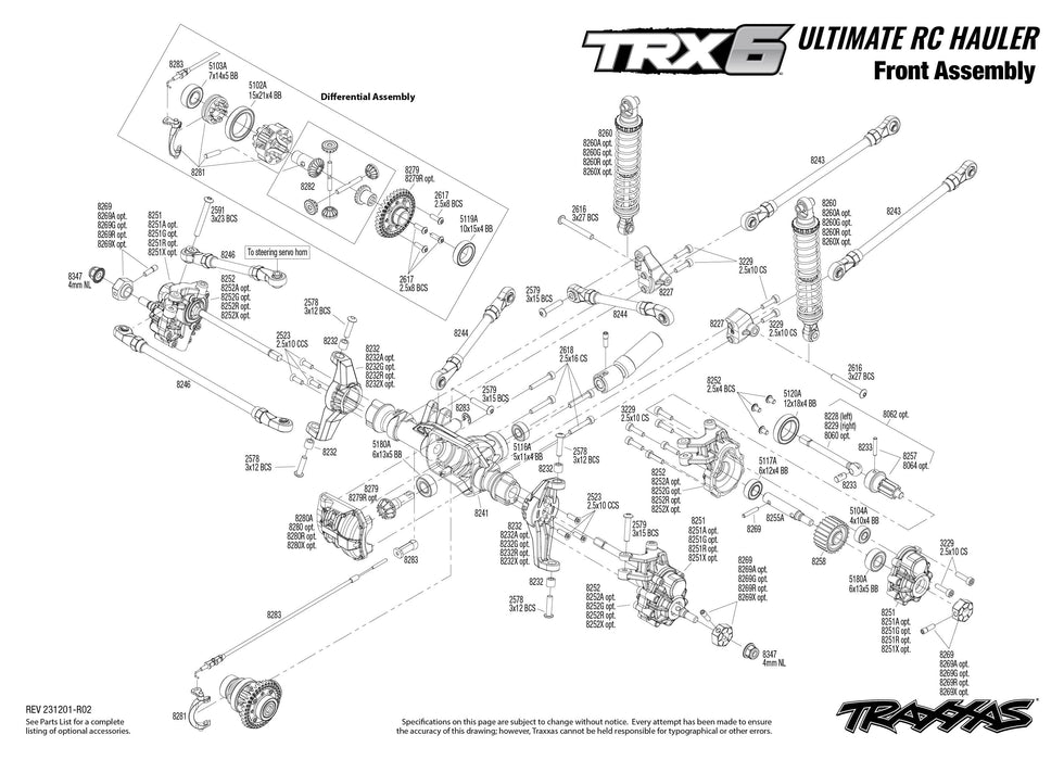 TRA88086-84   2023 BLACK Traxxas TRX-6 Ultimate RC Hauler 6X6 w/ LEDs & Winch - Black **Sold Separately YOU will need this part #TRA2970-3S to run this truck