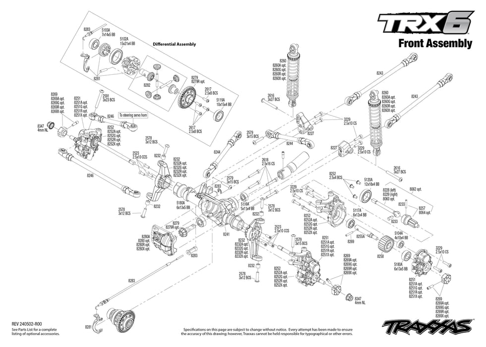 TRA88296-4BLACK Traxxas TRX-6 Mercedes Benz G63 AMG 6x6 clipless body - Black **SOLD SEPARATELY AND REQUIRED ORDER PART # TRA2970-3S**