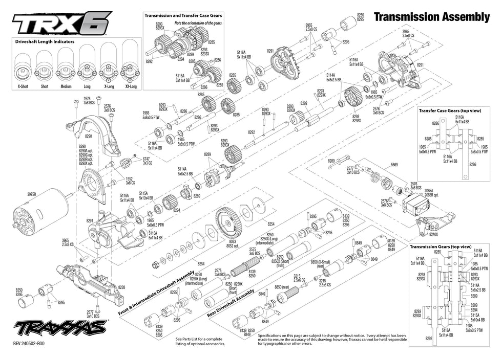 TRA88296-4BLACK Traxxas TRX-6 Mercedes Benz G63 AMG 6x6 clipless body - Black **SOLD SEPARATELY AND REQUIRED ORDER PART # TRA2970-3S**