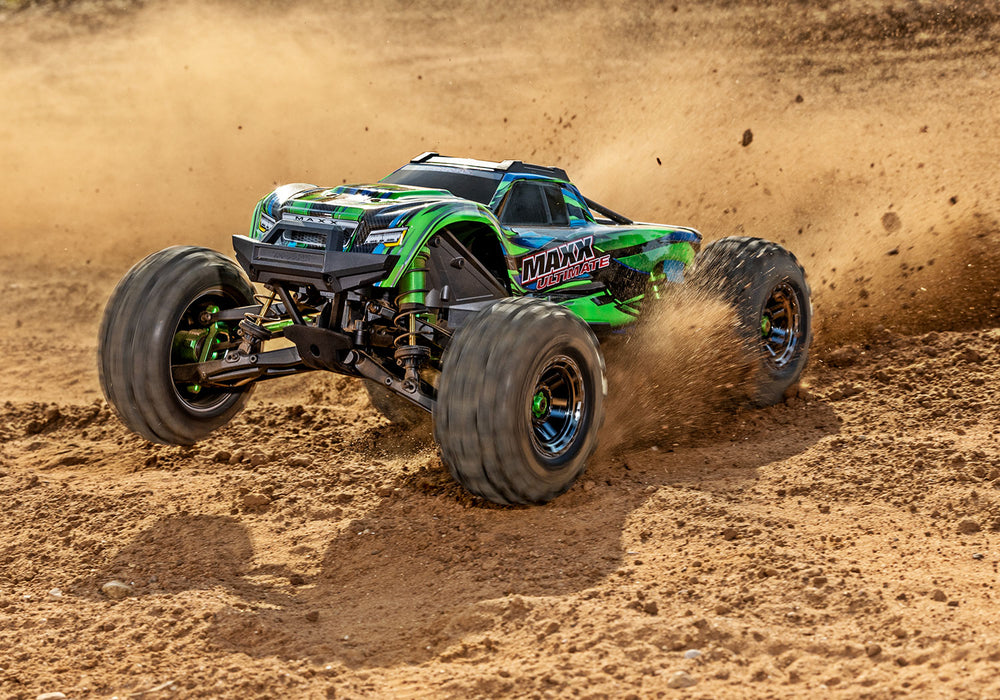 TRA89087-4GREEN Traxxas Maxx Ultimate VXL-4S 4x4 RTR - Green  ****  YOU will need this part # TRA2998 to run this truck
