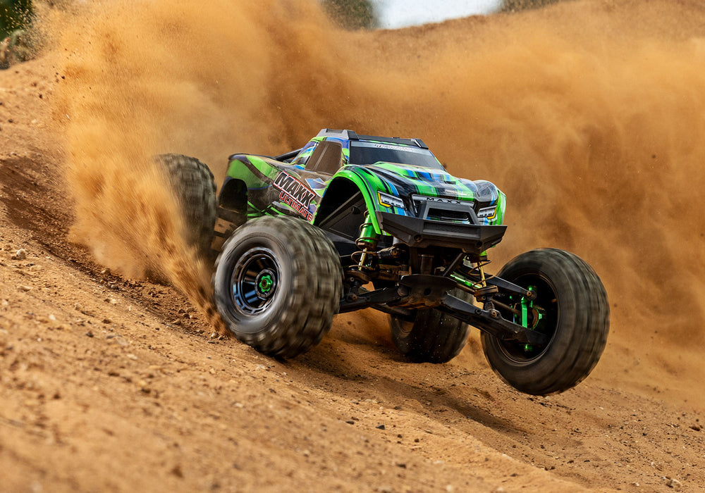TRA89087-4GREEN Traxxas Maxx Ultimate VXL-4S 4x4 RTR - Green  ****  YOU will need this part # TRA2998 to run this truck