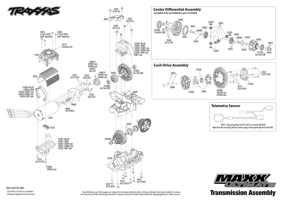 TRA89087-4BLUE Traxxas Maxx Ultimate VXL-4S 4x4 RTR - Blue *** YOU will need this part # TRA2998 to run this truck