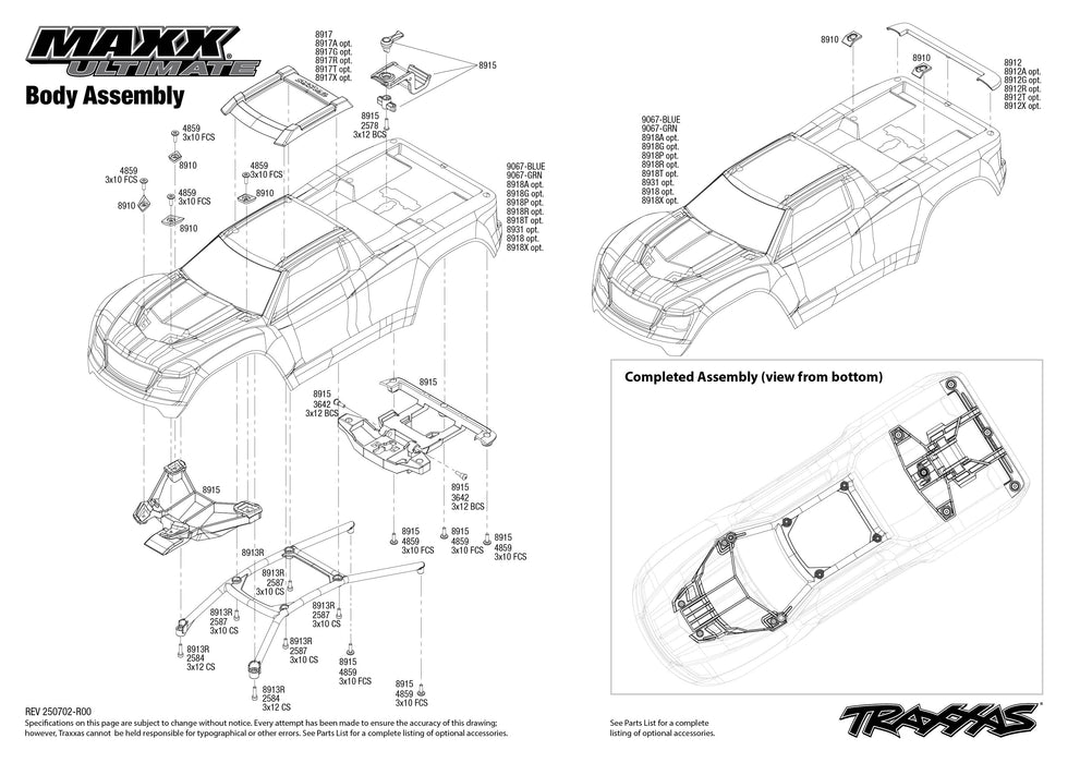 TRA89087-4GREEN Traxxas Maxx Ultimate VXL-4S 4x4 RTR - Green  ****  YOU will need this part # TRA2998 to run this truck