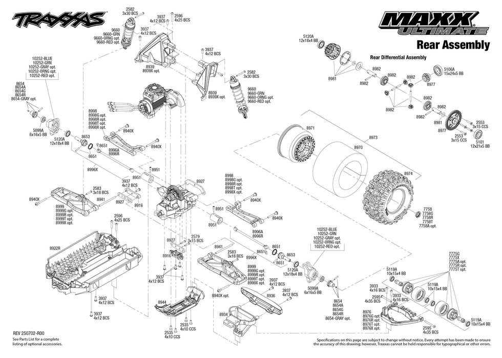 TRA89087-4GREEN Traxxas Maxx Ultimate VXL-4S 4x4 RTR - Green  ****  YOU will need this part # TRA2998 to run this truck