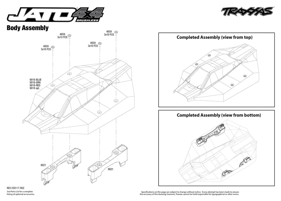 TRA90154-4BLUE Traxxas Jato 4x4 Brushless BL-2S with clipless body - Blue **Free battery charger with the purchase of this truck. Please add TRA2827X and TRA2920 to your order  to get it free.** if you order from this promotion it is final sale