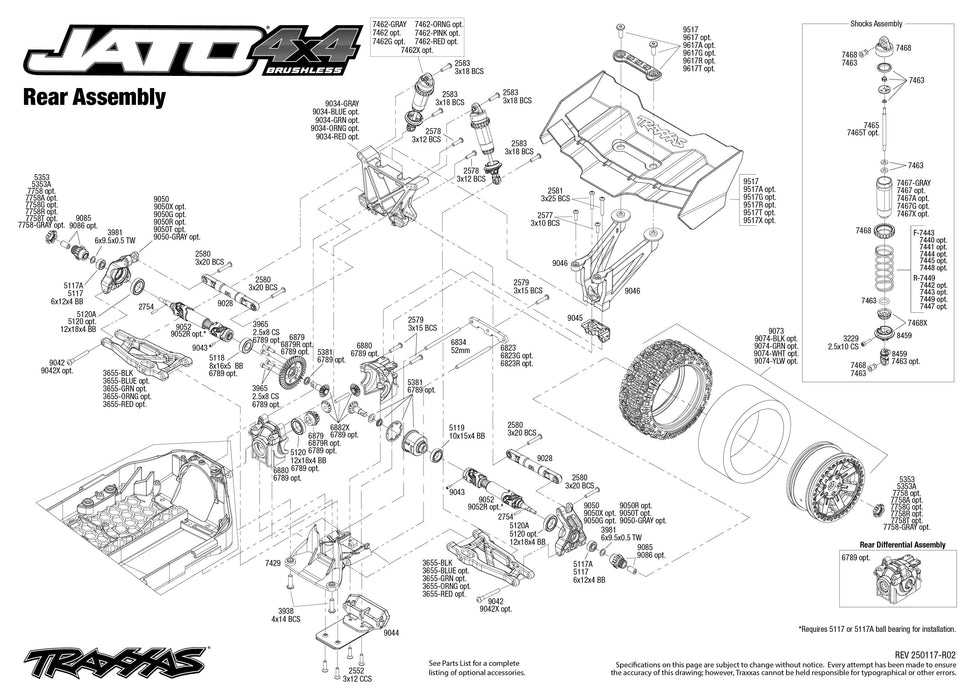 TRA90154-4BLUE Traxxas Jato 4x4 Brushless BL-2S with clipless body - Blue **Free battery charger with the purchase of this truck. Please add TRA2827X and TRA2920 to your order  to get it free.** if you order from this promotion it is final sale