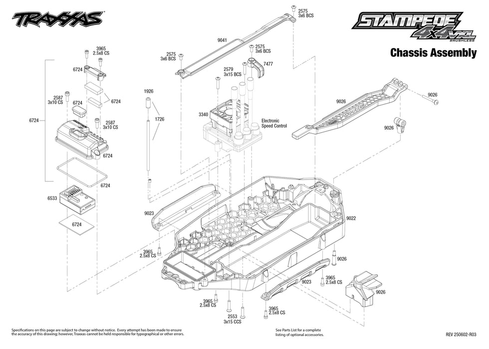 TRA90376-4ORANGE Traxxas Stampede VXL Brushless 1/10 4X4 Monster Truck - Orange **SOLD SEPARATELY AND REQUIRED ORDER PART # TRA2970-3S**