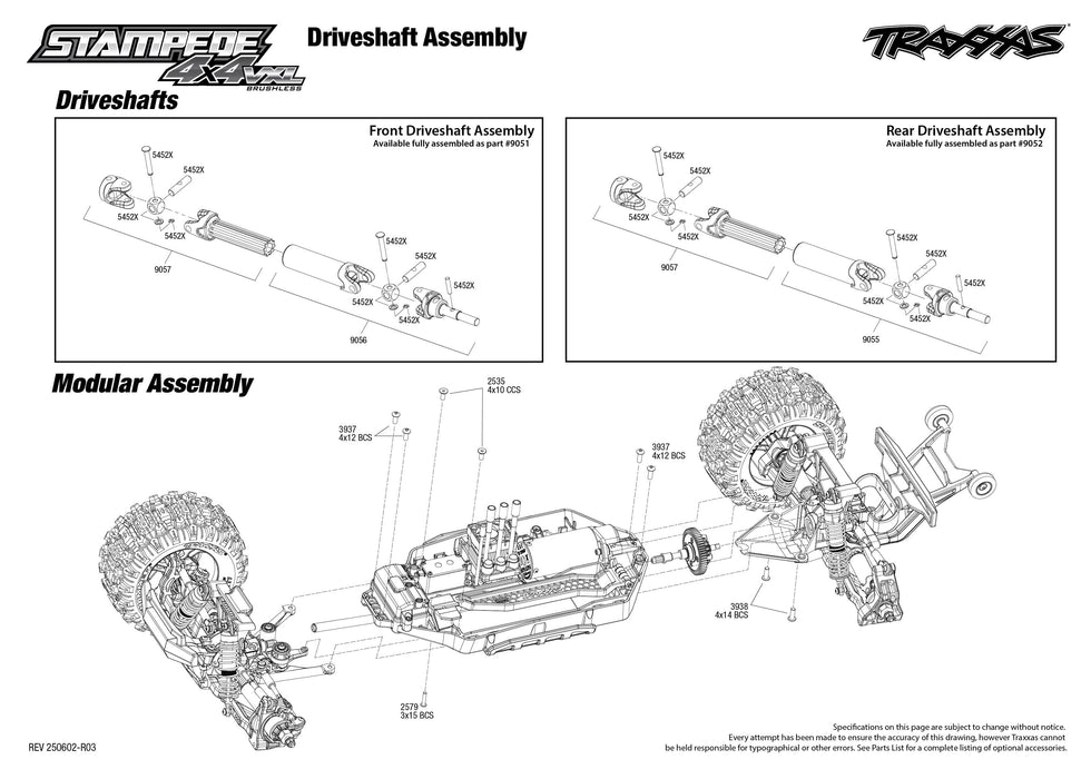 TRA90376-4ORANGE Traxxas Stampede VXL Brushless 1/10 4X4 Monster Truck - Orange **SOLD SEPARATELY AND REQUIRED ORDER PART # TRA2970-3S**
