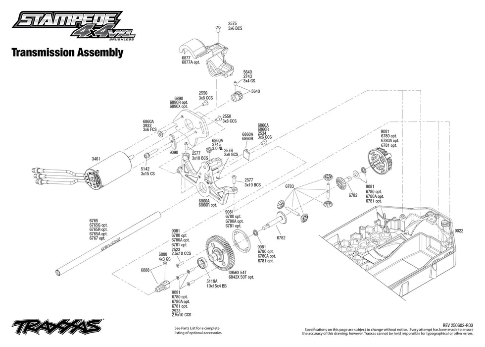 TRA90376-4ORANGE Traxxas Stampede VXL Brushless 1/10 4X4 Monster Truck - Orange **SOLD SEPARATELY AND REQUIRED ORDER PART # TRA2970-3S**