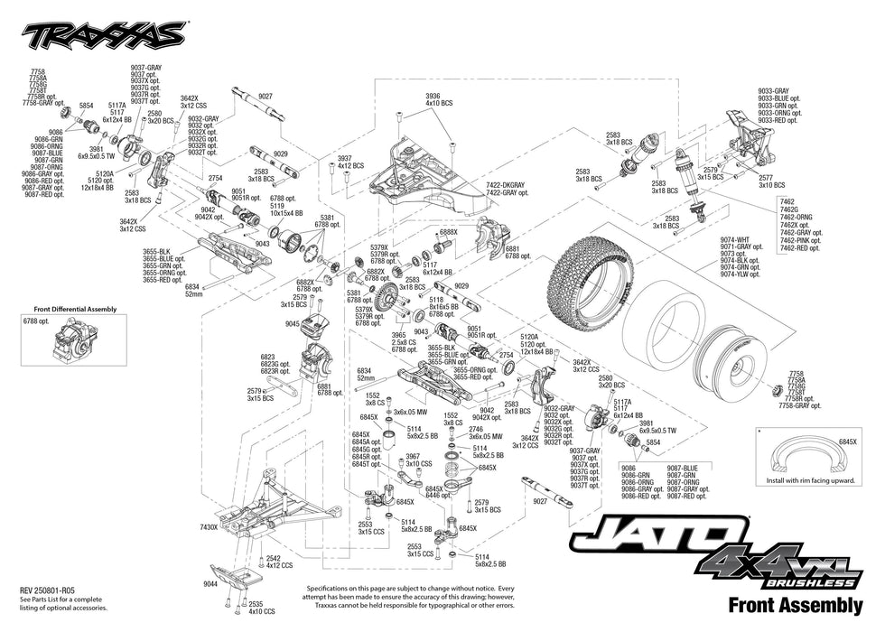TRA90386-4ORANGE Traxxas Jato 4x4 VXL 1/8 Scale w/ Clipless Body - Orange ** Needed to Complete # tra2996X