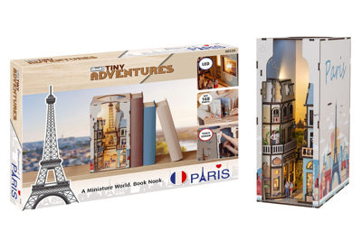 RVG00539 Paris: Tiny Adventures Book Nook (6/ctn)